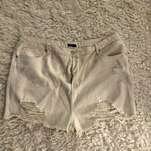 Nasty Gal Distressed Jean Shorts